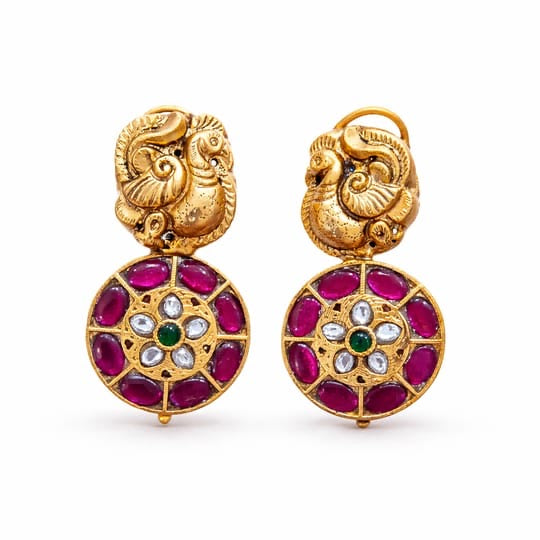 Peacock Bloom EarringsTRB0316
