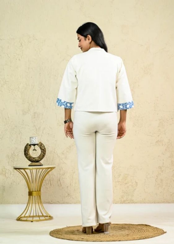 White Cotton Flex Shrug