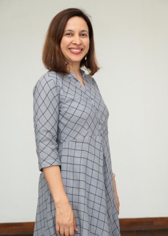 Grey Checked Dress