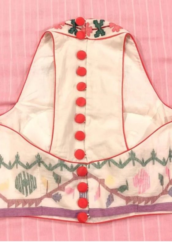 Parul Morich Phool Jamdani Blouse