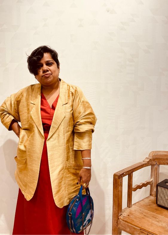 Gold Raw Silk Jacket