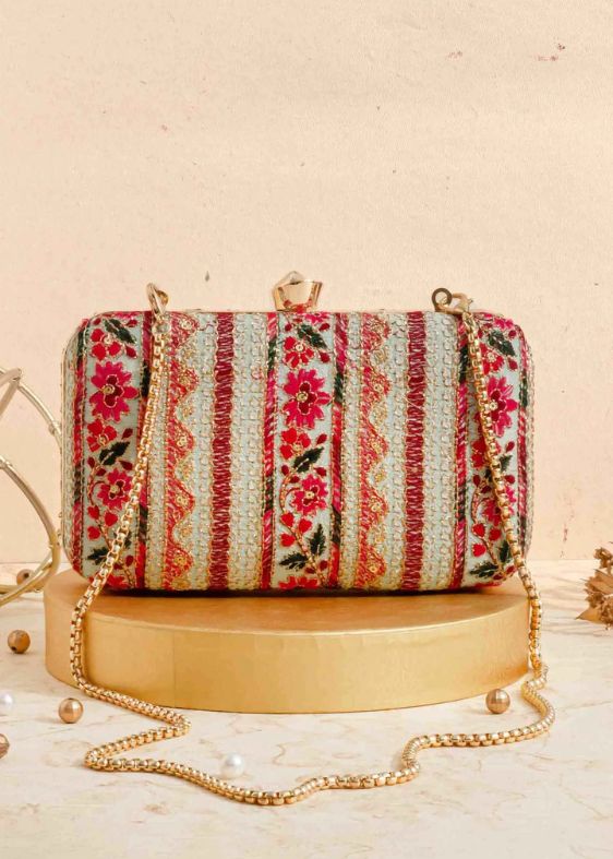 Zuri Box Clutch Mint