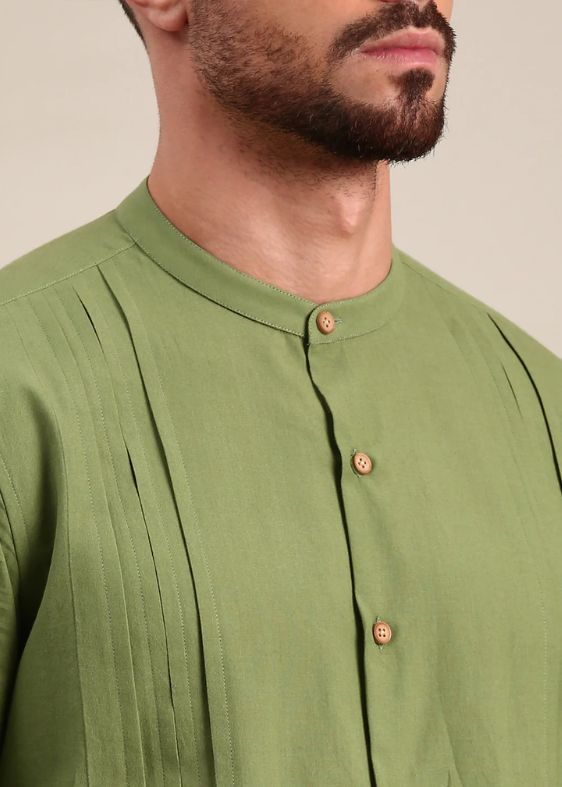 Green Cotton Shirt - MM0889