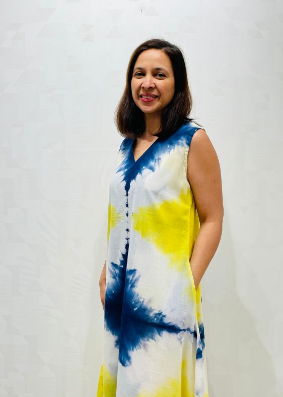 Bali maxi Tie and dye cotton dress