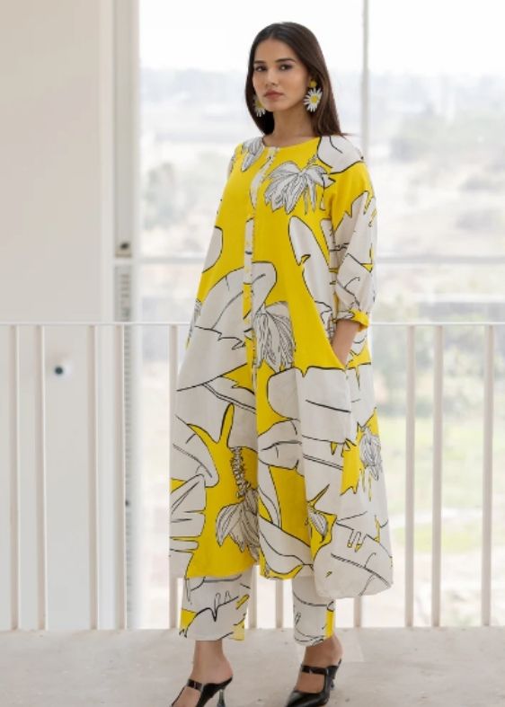 Plantain Orchard Kurta Button Down Kurta Set