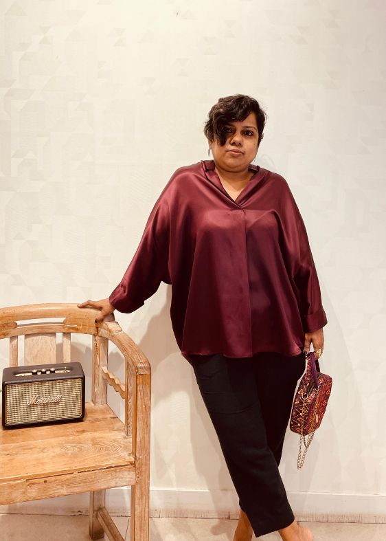 Satin Silk Bateau Shirt