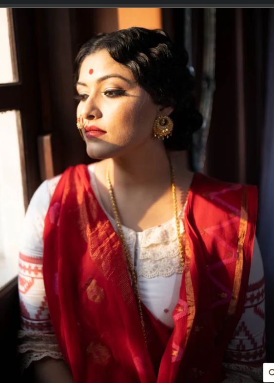 White Charulata Blouse