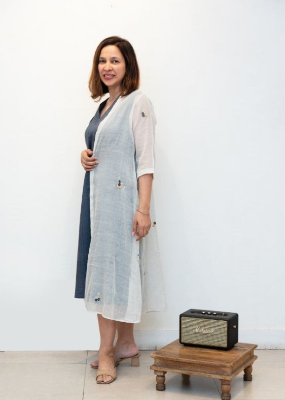 Porgai Embroidered Overlay Jacket