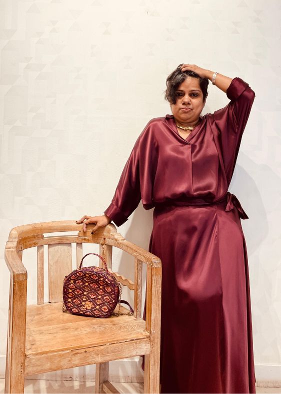 Satin Silk Bateau Skirt