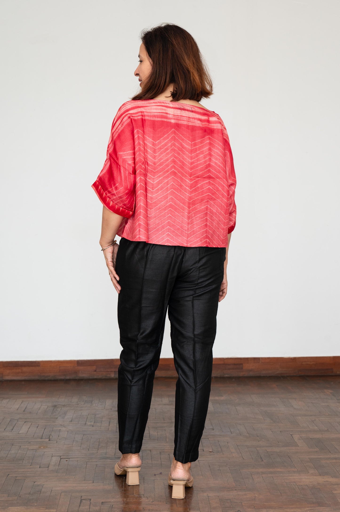 Orange Mura Shibori Blouse