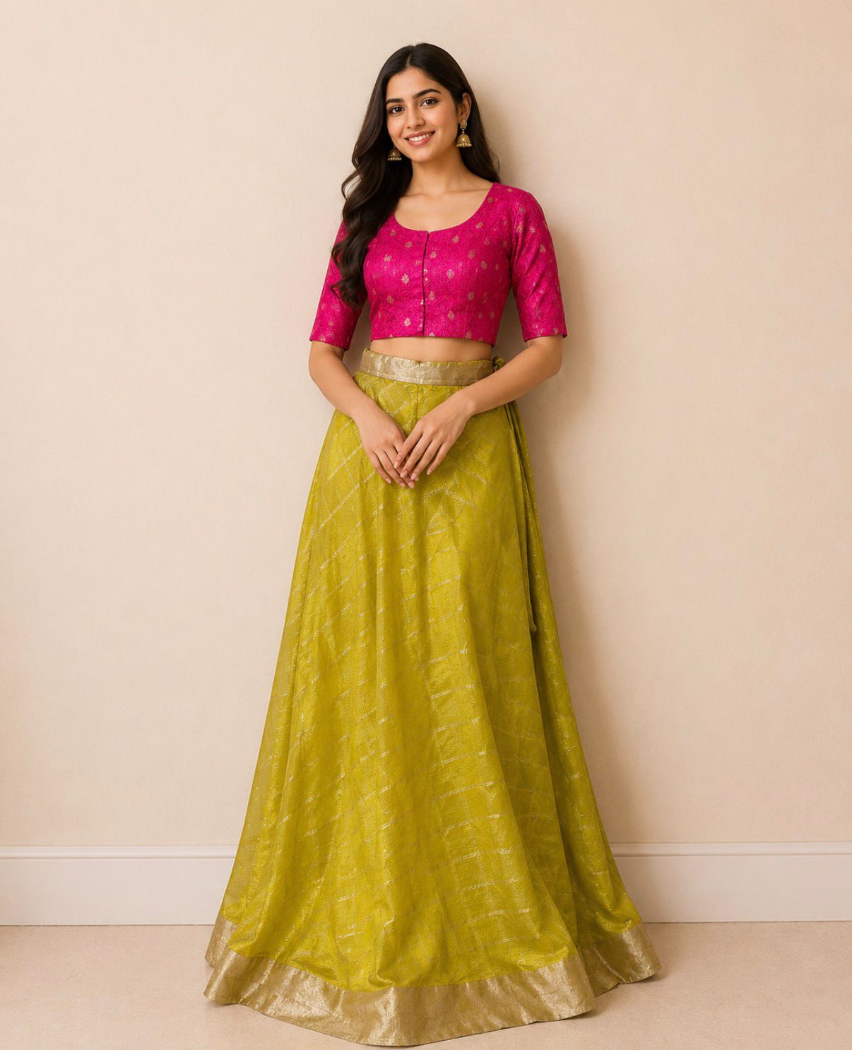 Pink Banarasi Silk Blouse