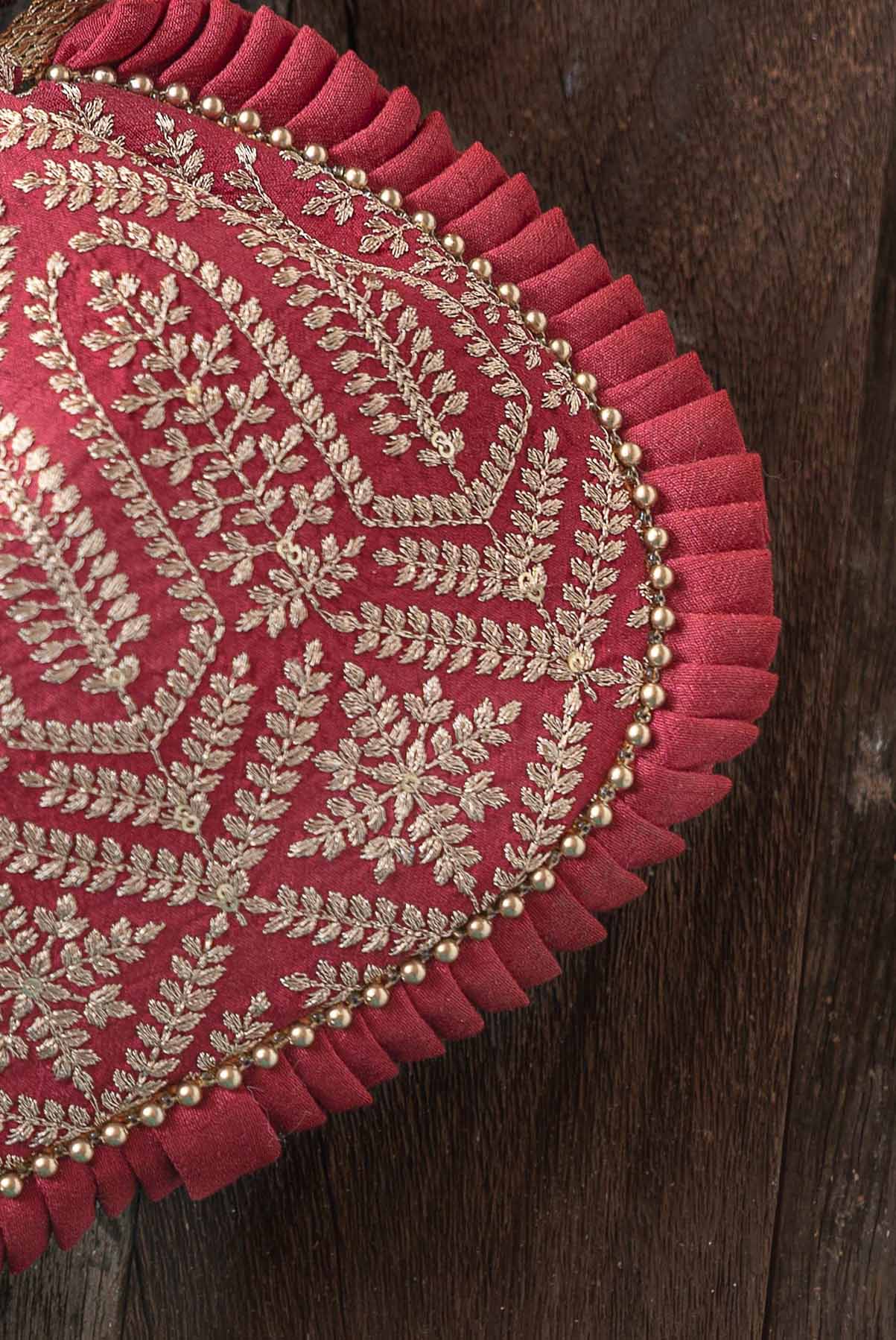 Leela Heritage Potli - Maroon AM-PT-1220-0012