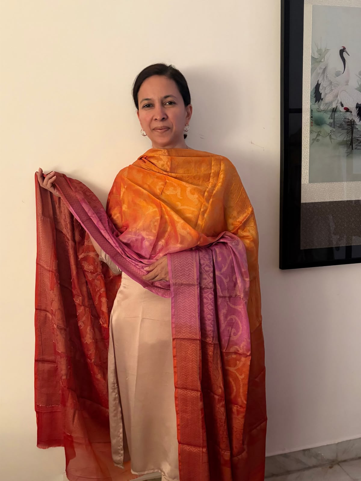 Multicolour Banarasi Georgette Dupatta