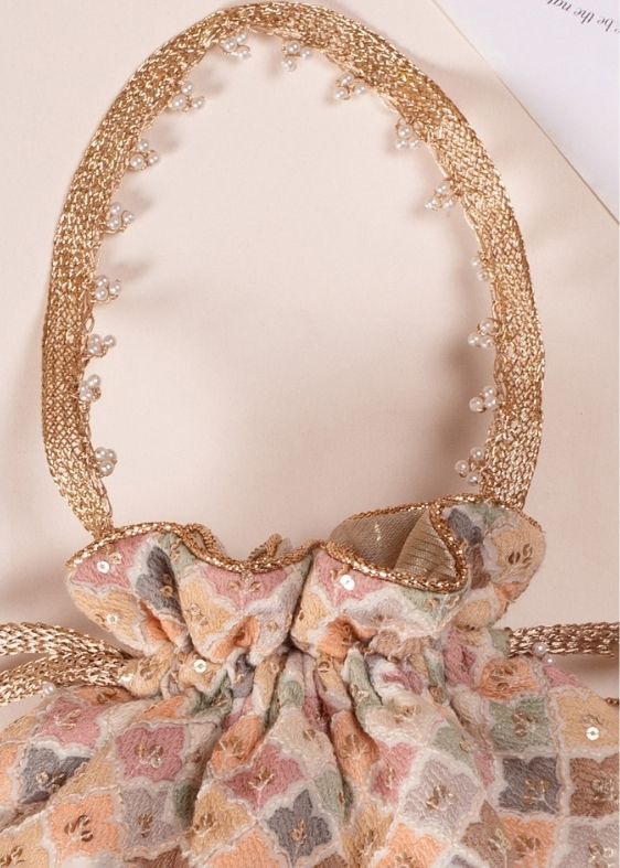 AZA PASTEL POTLI-WHITE