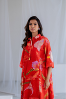 Vermilion Orchids Dress