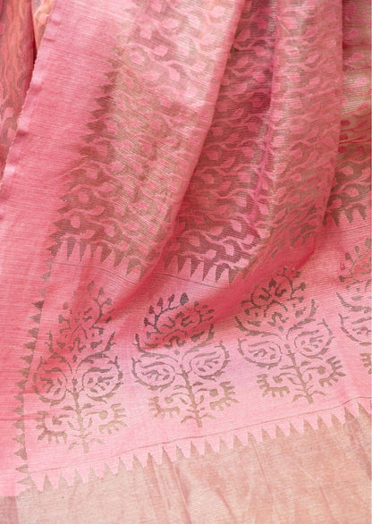 Pink Pratyusha Banarasi Cutwork Saree