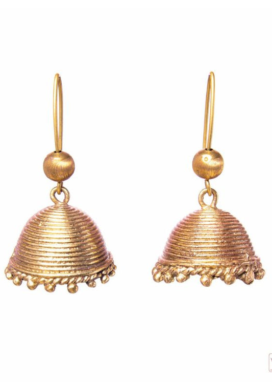Rose gold bhoti earrings