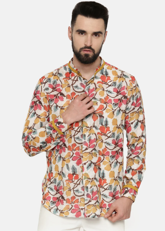 Floral Print Designer Shirt