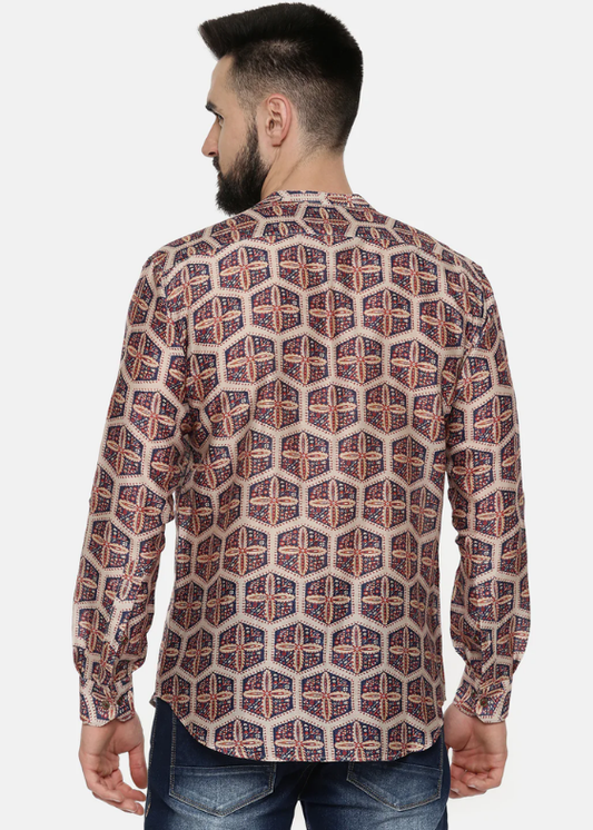 Line Bemberg Geometric Print shirt