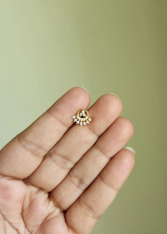 Huma Silver Nosepins