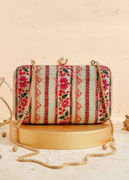 Zuri Box Clutch Mint