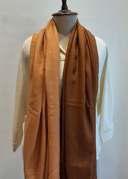 Brown and Orange Shaded Cashmersilk Stole