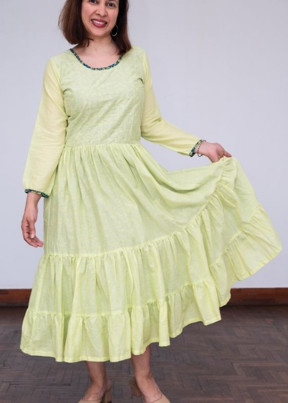 Eeny Tier Dress Cotton