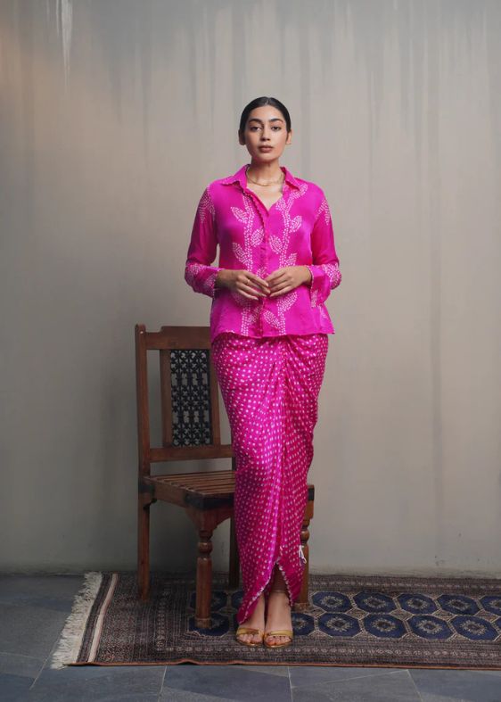 Hanoi Skirt Set- Pink