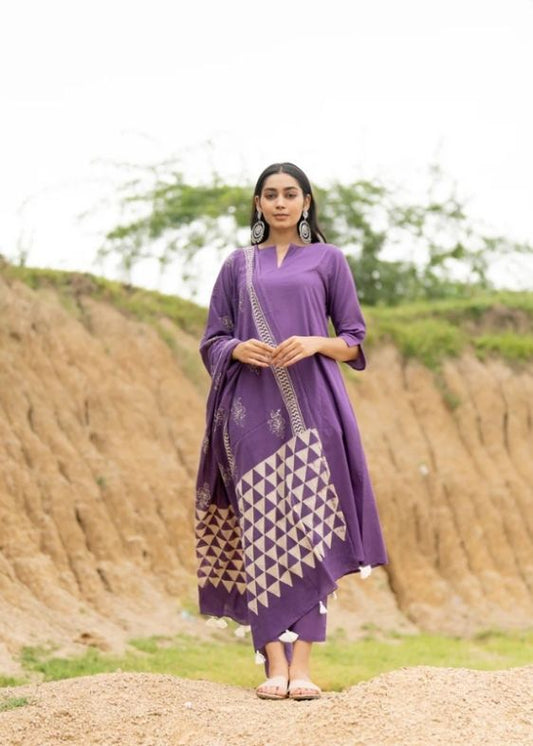 Wildberry Kurta Set with Dupatta