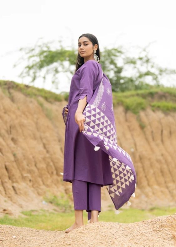 Wildberry Kurta Set with Dupatta