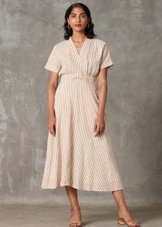 Miyake - Beige Stripes