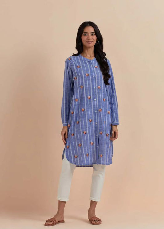 SS 2327 Blue stripes tunic