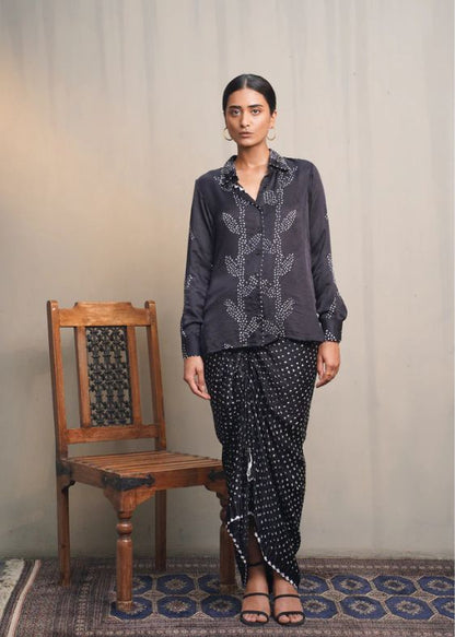 Hanoi Skirt Set- Black