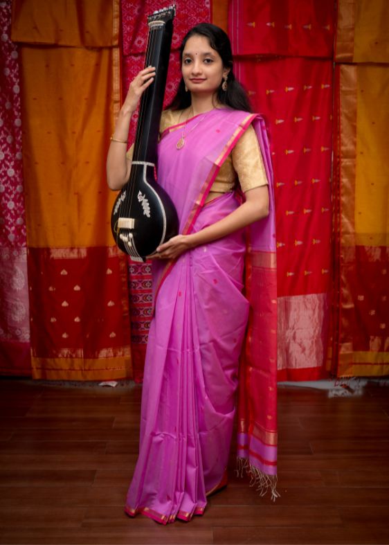Pink Mahaswari Saree