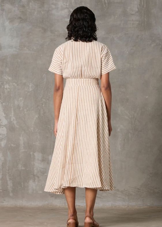 Miyake - Beige Stripes