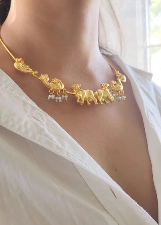 Cow hasli neck piece
