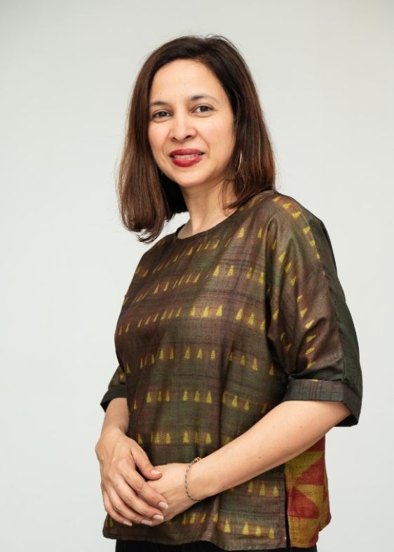 Brown Shibori Blouse