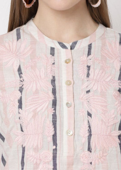 SS-2355 Pink Stripes Tunic