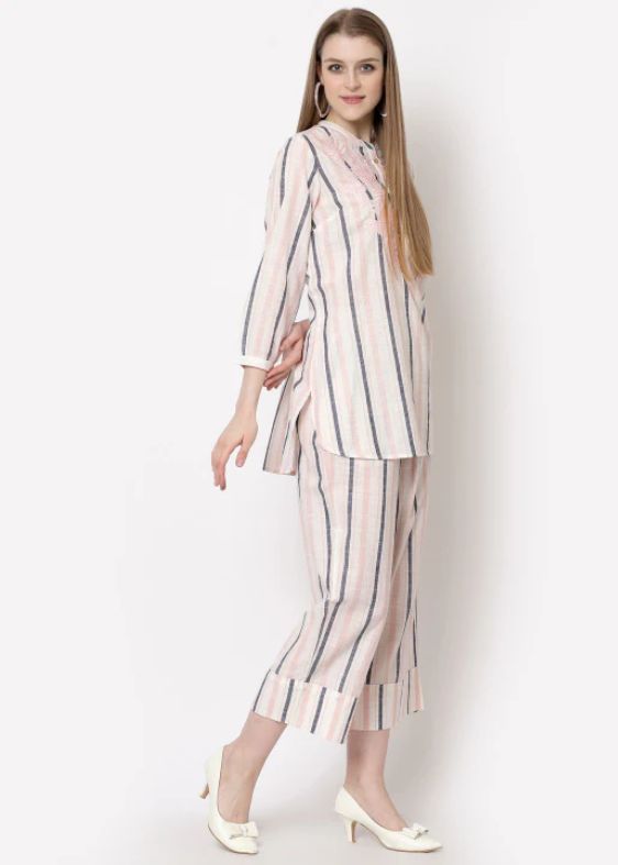 SS-2355 Pink Stripes Tunic