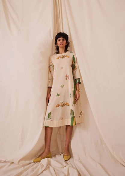 Gaby Carnival Print Dress