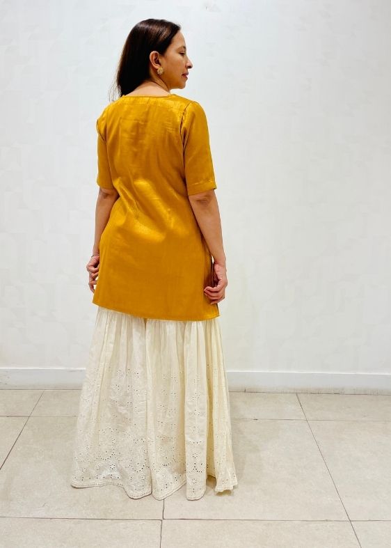Mustard Gold Tissue Tunic