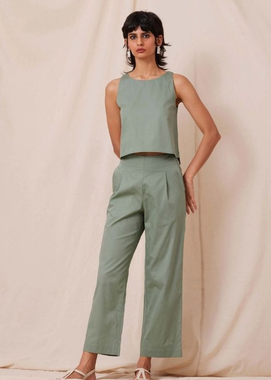Kifli Sage Green Cotton Co-ord set