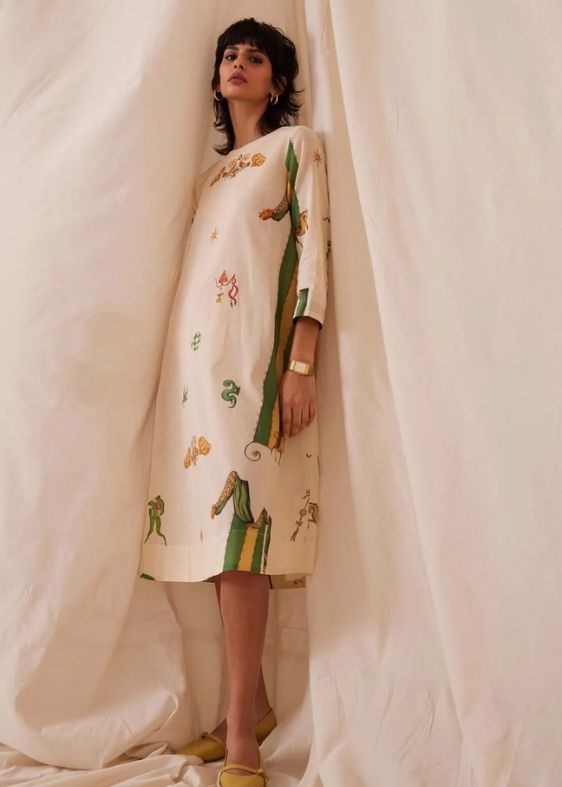 Gaby Carnival Print Dress