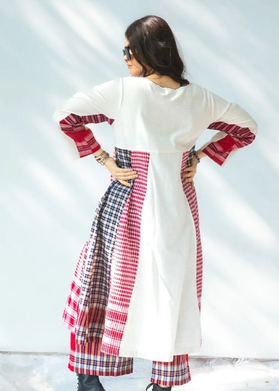Side Panelled Dress + Palazzo set ( 2 pieces )