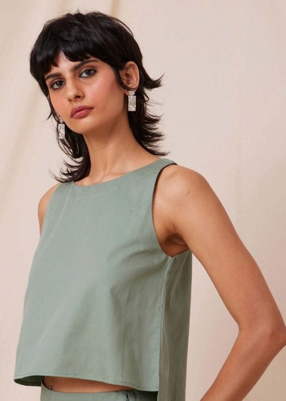Kifli Sage Green Cotton Co-ord set