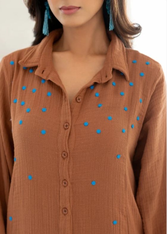 Pecan Brown Tunic Co-ord Set