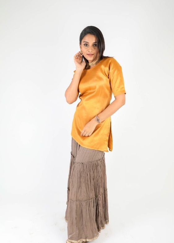 Mustard gold tunic - samasta.in #