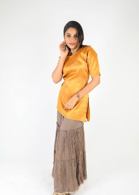 Mustard gold tunic - samasta.in #