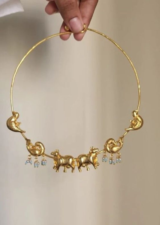 Cow hasli neck piece