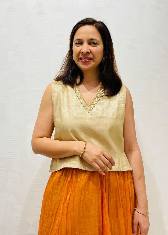 Orange Tissue Skirt